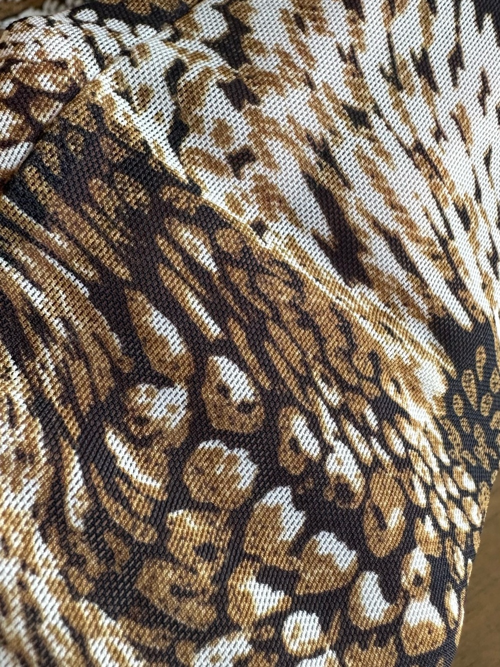 GANNI Tigers Eye Mesh Brown Maxi Dress Wrap Size EU 38 US Medium Or 8/10 Animal - Picture 10 of 11